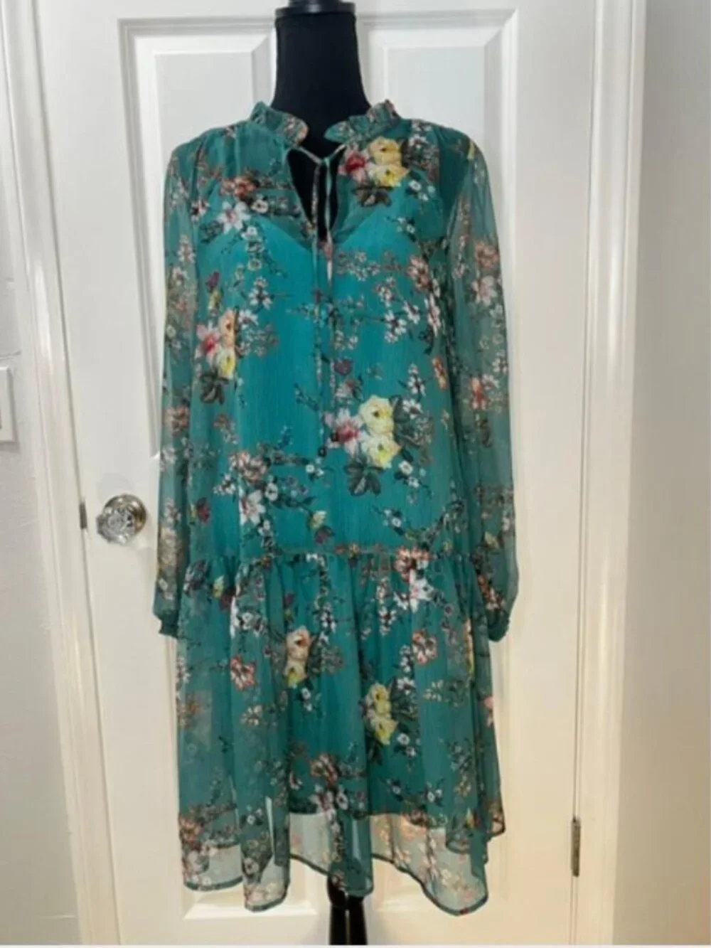 Maeve Emmy Tunic Dress in Blue Green from Anthropologie – Size Small - NWOT